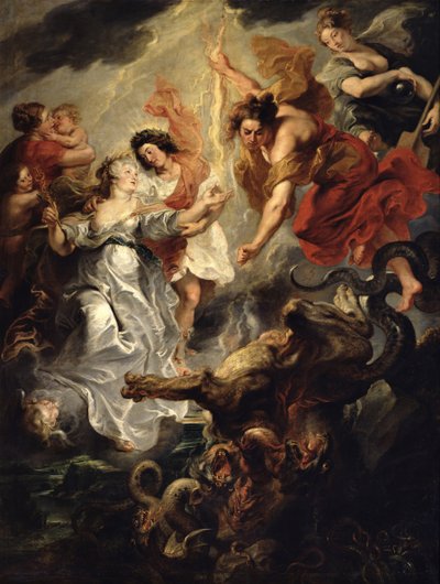 マリー・ド・メディチとその息子の和解、1621年12月15日、1621-25年 作： Peter Paul Rubens